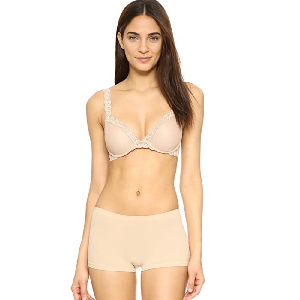 NWT Natori Feathers Push Up Plunge Convertible Bra